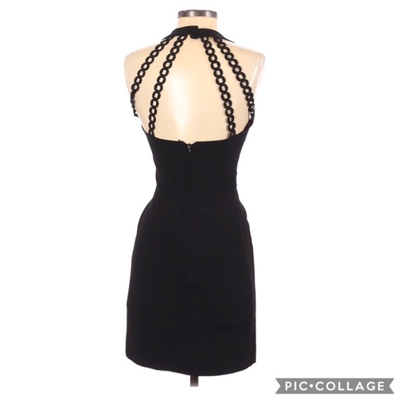 Nicole Miller Open Back Black Cocktail Dress - Picture 2 of 2